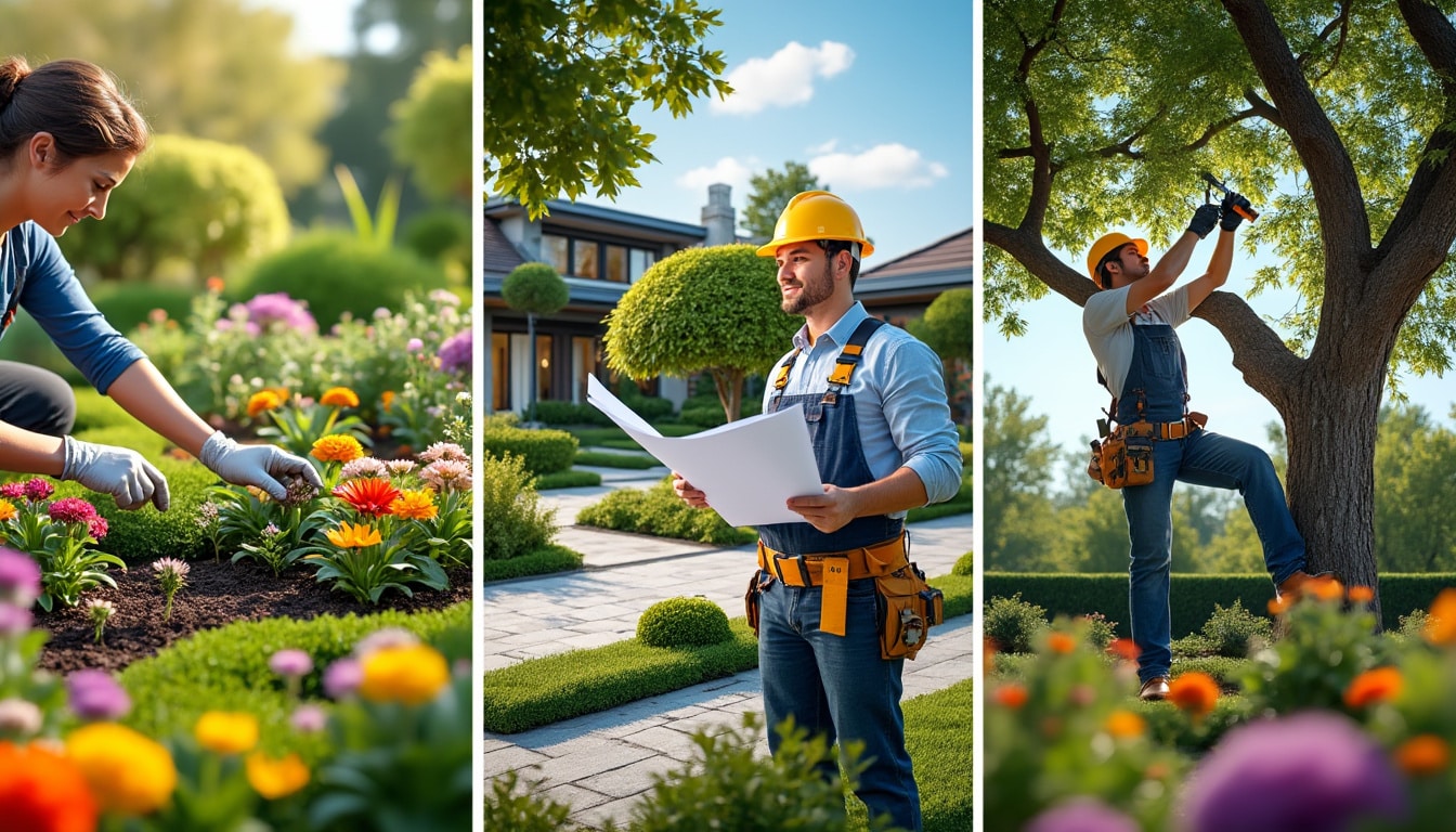 découvrez les différences entre jardinier, paysagiste et élagueur, trois métiers clés pour l'entretien et l'aménagement de vos espaces verts.
