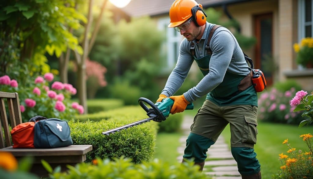 Sécurité du travail au jardin : les équipements de protection